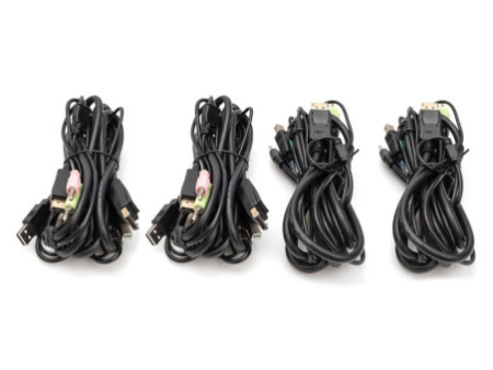 DIGITUS Switch KVM, 4x1, noir