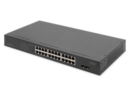 DIGITUS Commutateur réseau Gigabit 19', 24 ports