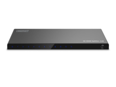 DIGITUS Répartiteur HDMI 4K, 1x8, 4K/60Hz HDCP 2.2, noir
