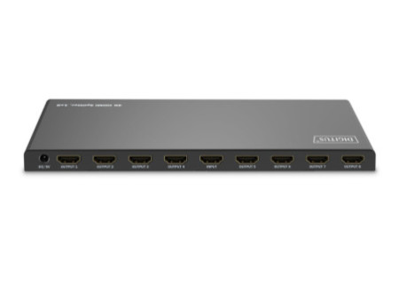 DIGITUS Répartiteur HDMI 4K, 1x8, 4K/60Hz HDCP 2.2, noir