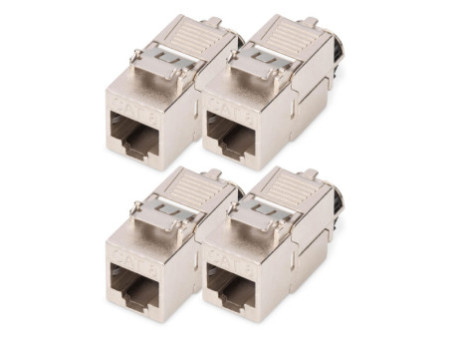 DIGITUS Module Keystone, cat. 8.1, blindé, pack de 4