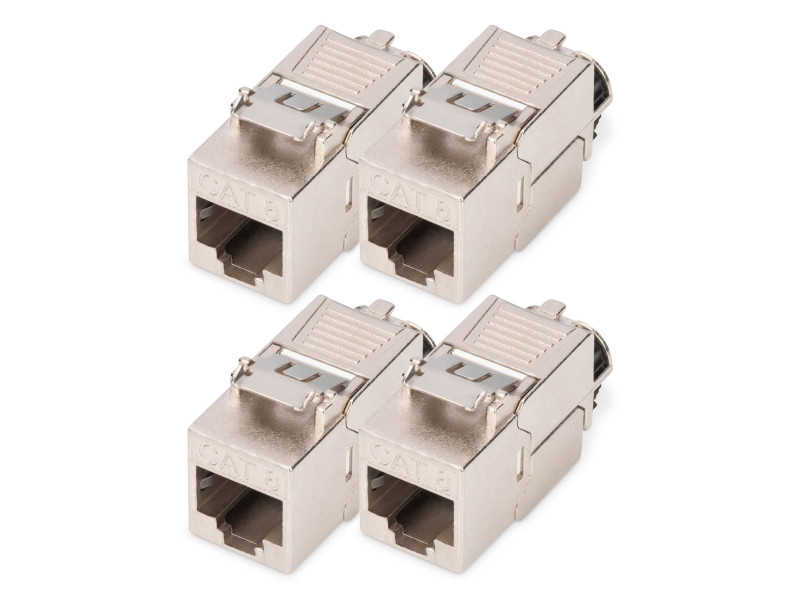 DIGITUS Module Keystone, cat. 8.1, blindé, pack de 4