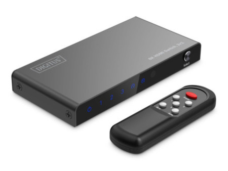 DIGITUS Commutateur HDMI 8K, 3x1, noir