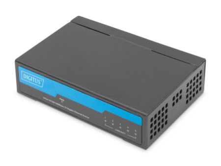 DIGITUS Commutateur Gigabit, non manageable, 5 ports, noir