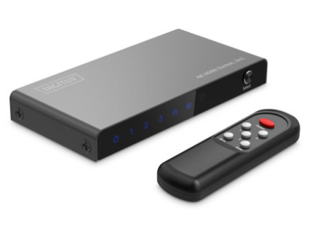 DIGITUS Commutateur HDMI 4K, 3x1, noir