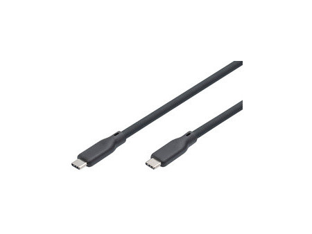 DIGITUS Câble USB 2.0 en silicone, USB-C, 0,5 m, noir