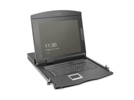 DIGITUS Console modulaire KVM 19' HD LCD, 48,26 cm (19') TFT