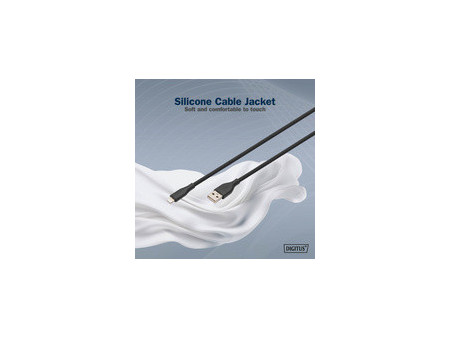 DIGITUS Câble silicone, USB-A - Lightning, 0,5 m