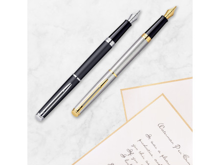 WATERMAN Stylo plume Hémisphère, Laque Noire G.T.
