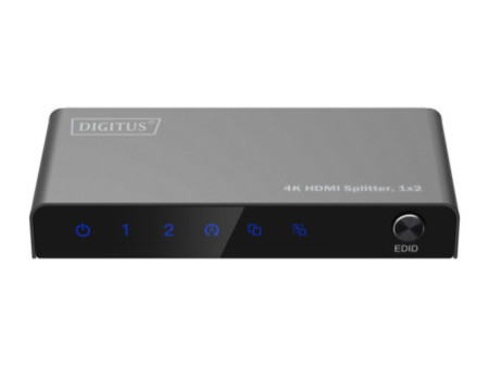 DIGITUS Répartiteur HDMI 4K, 1x2, 4K/60Hz, noir