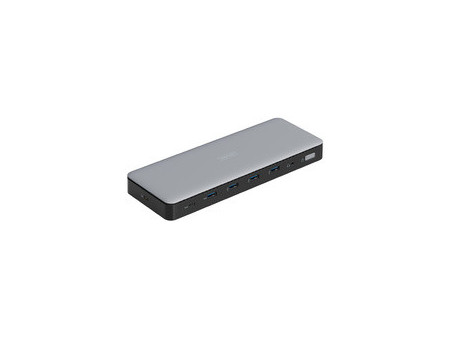 DIGITUS Station d'accueil USB-C, 13 ports, gris/noir