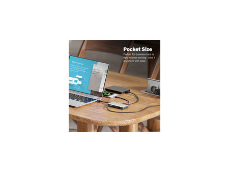 DIGITUS Station d'accueil de voyage, USB-C, 7 ports
