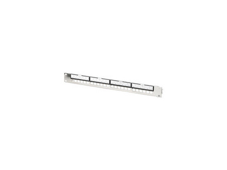 DIGITUS Panneau de brassage modulaire, 1 U, 24 ports, argent