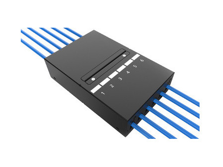 DIGITUS Boîtier de point de consolidation, 4 ports, noir