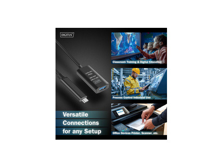 DIGITUS Câble de rallonge actif USB 3.2 Gen1, 5 m
