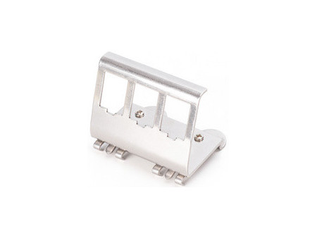 DIGITUS Adaptateur pour rail DIN pour modules Keystone, inox