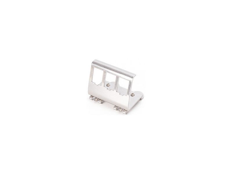 DIGITUS Adaptateur pour rail DIN pour modules Keystone, inox