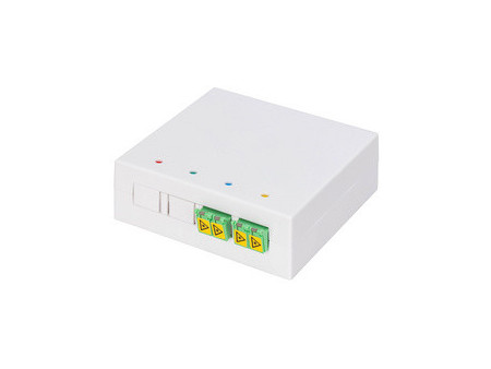 DIGITUS Boîtier FTTH, 2x LC/APC DX femelle avec obturateur