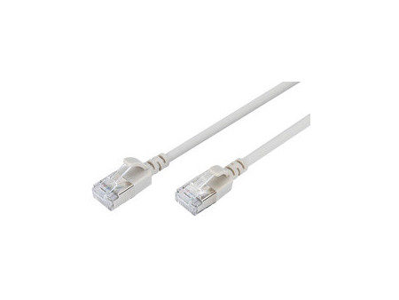 DIGITUS Câble de brassage Slim, cat. 6A, F/FTP, 1,0 m, rouge