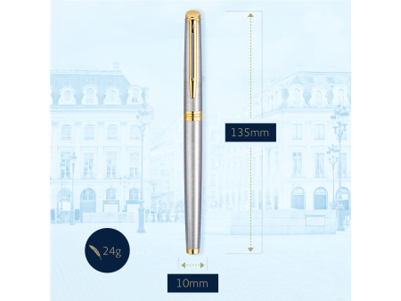 WATERMAN Stylo plume Hémisphère, Acier G.T.