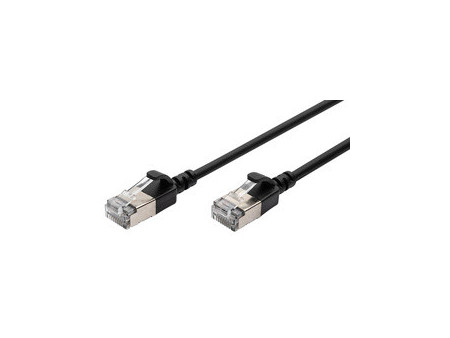 DIGITUS Câble de brassage Slim, cat. 6A, F/FTP, 3,0 m, vert