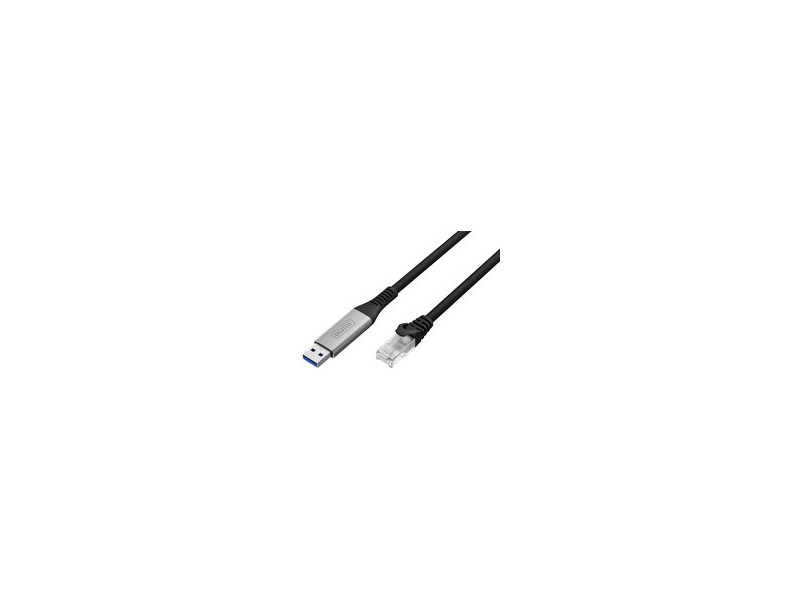 DIGITUS Câble Ethernet USB 3.2, USB-A - RJ45 mâle, 2 m