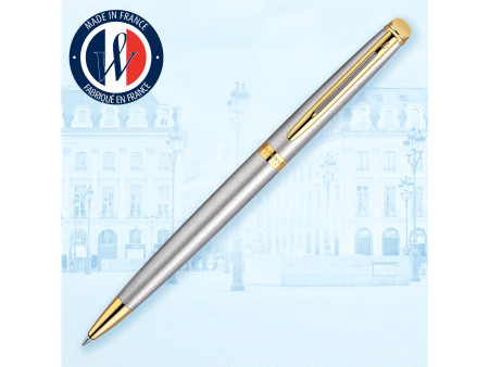 WATERMAN Stylo à bille Hémisphère, Acier G.T.