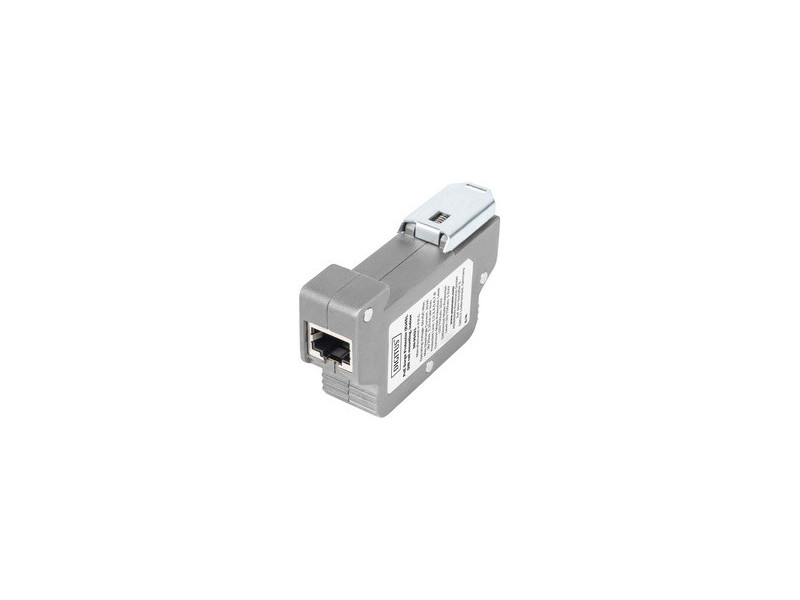 DIGITUS Parasurtenseur PoE (RJ45), montage sur rail DIN