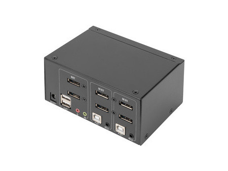 DIGITUS Commutateur KVM, 2 ports, Dual Display, DisplayPort