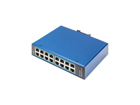 DIGITUS Commutateur industriel Gigabit Ethernet, 16 ports