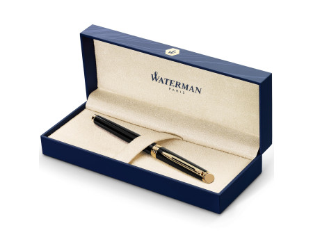 WATERMAN Stylo roller Hémisphère, vernis G.C., noir