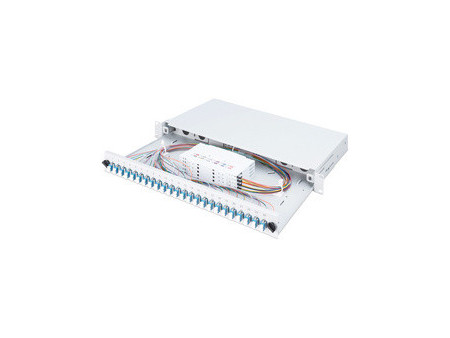 DIGITUS Boîte d'épissure à fibre optique 19', 12x LC, OS2