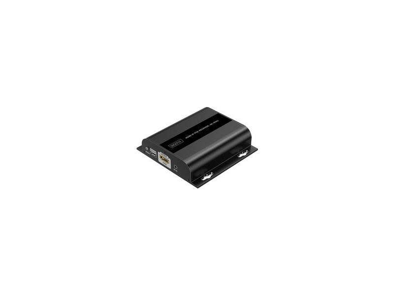 DIGITUS Récepteur IP HDMI 4K, 4K/60Hz, 120 / 200 m