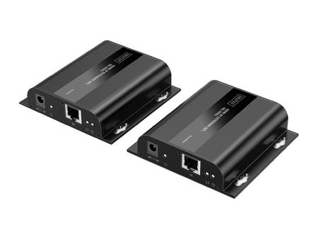 DIGITUS Kit d'extension IP HDMI 4K, Full HD, 120/200 km