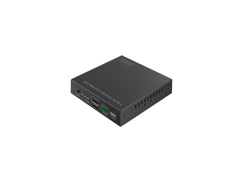 DIGITUS Récepteur KVM HDMI 4K, fibre, 300 m / 4 km