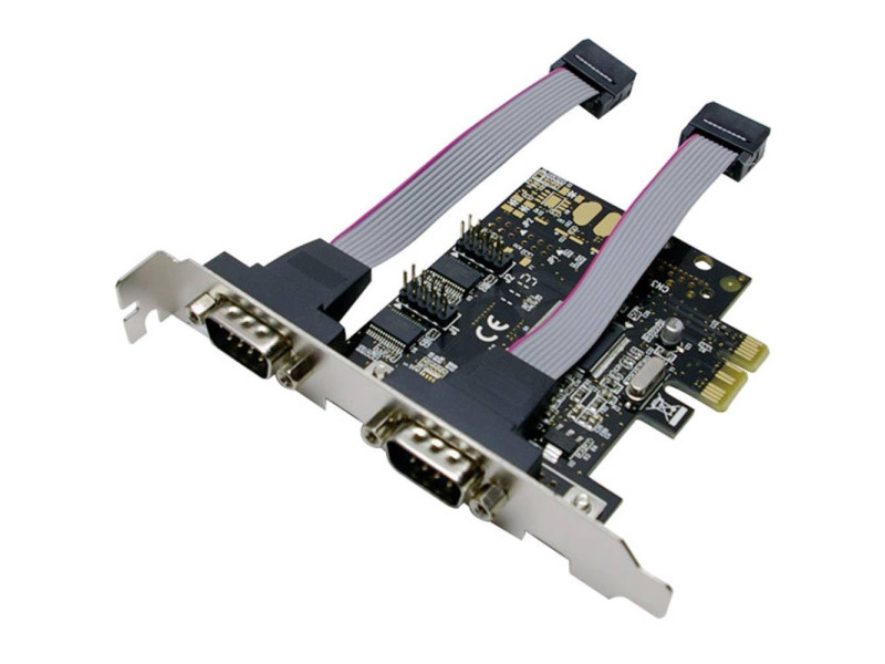 LogiLink Carte PCI Express sérielle RS-232, 2 ports