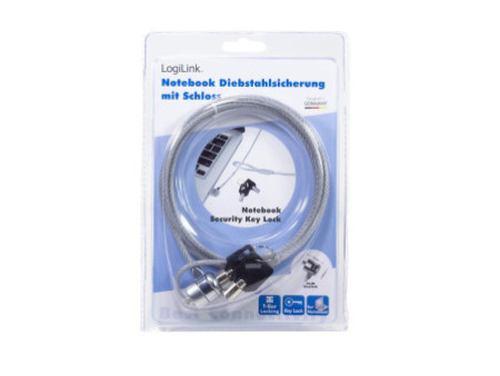 LogiLink Cadenas pour ordinateur portable, serrure à clé