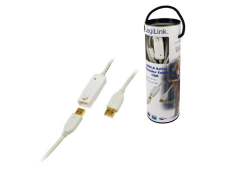 LogiLink Rallonge USB 2.0, 12,0 m