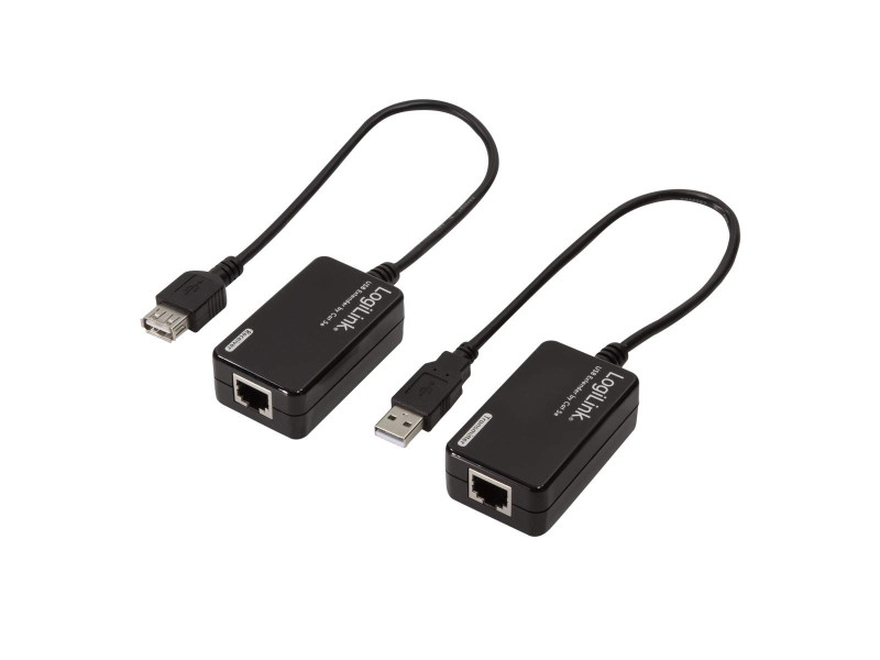 LogiLink Kit d'extension USB 2.0, noir