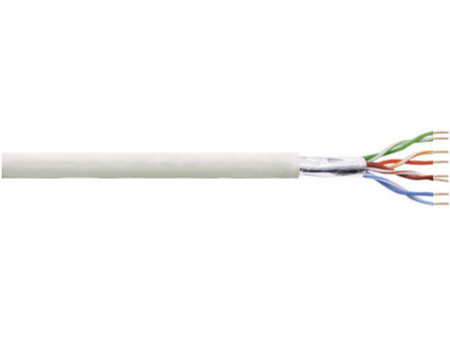 LogiLink Câble d'installation, Cat.5e, F/UTP, 100 m, gris