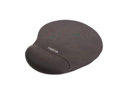 LogiLink Repose-poignet à gel avec tapis de souris, noir
