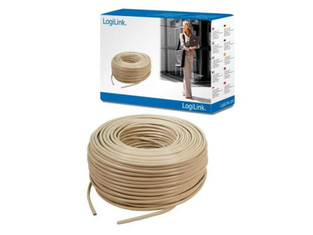 LogiLink Câble d'installation, Cat.5e, U/UTP, 305 m, gris