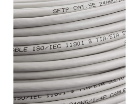 LogiLink Câble d'installation, Cat.5e, SF/UTP, 100 m, gris