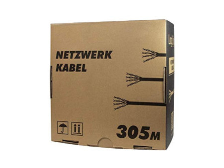 LogiLink Câble Patch, Cat.5e, SF/UTP, 305 m, gris