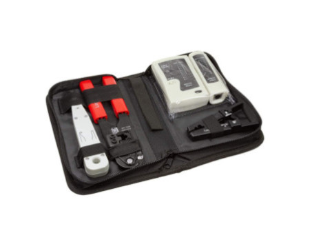 LogiLink Kit d'outils pour réseau, dans un sac noir