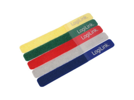 LogiLink Attache-câbles auto-agrippant, 180x20 mm,