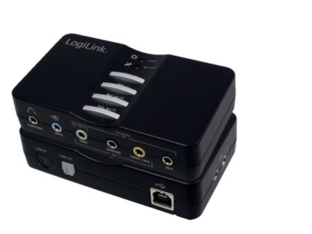 LogiLink Sound Box USB 7.1, 8 canaux, noir