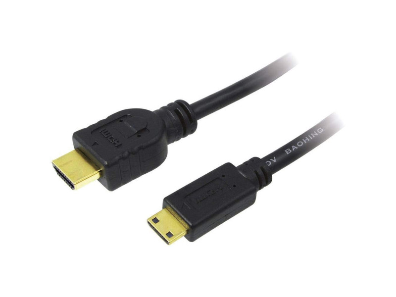 LogiLink Câble HDMI, A mâle - mini C mâle, 1,5 m