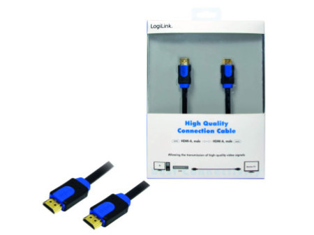 LogiLink Câble HDMI High Speed, mâle - mâle, 1 m
