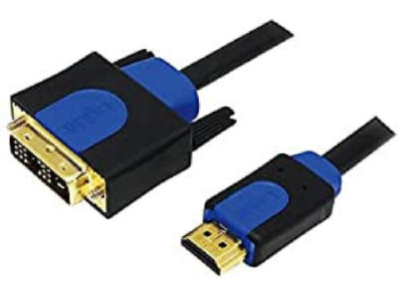 LogiLink Câble HDMI High Speed, HDMI - DVI-D, 3 m